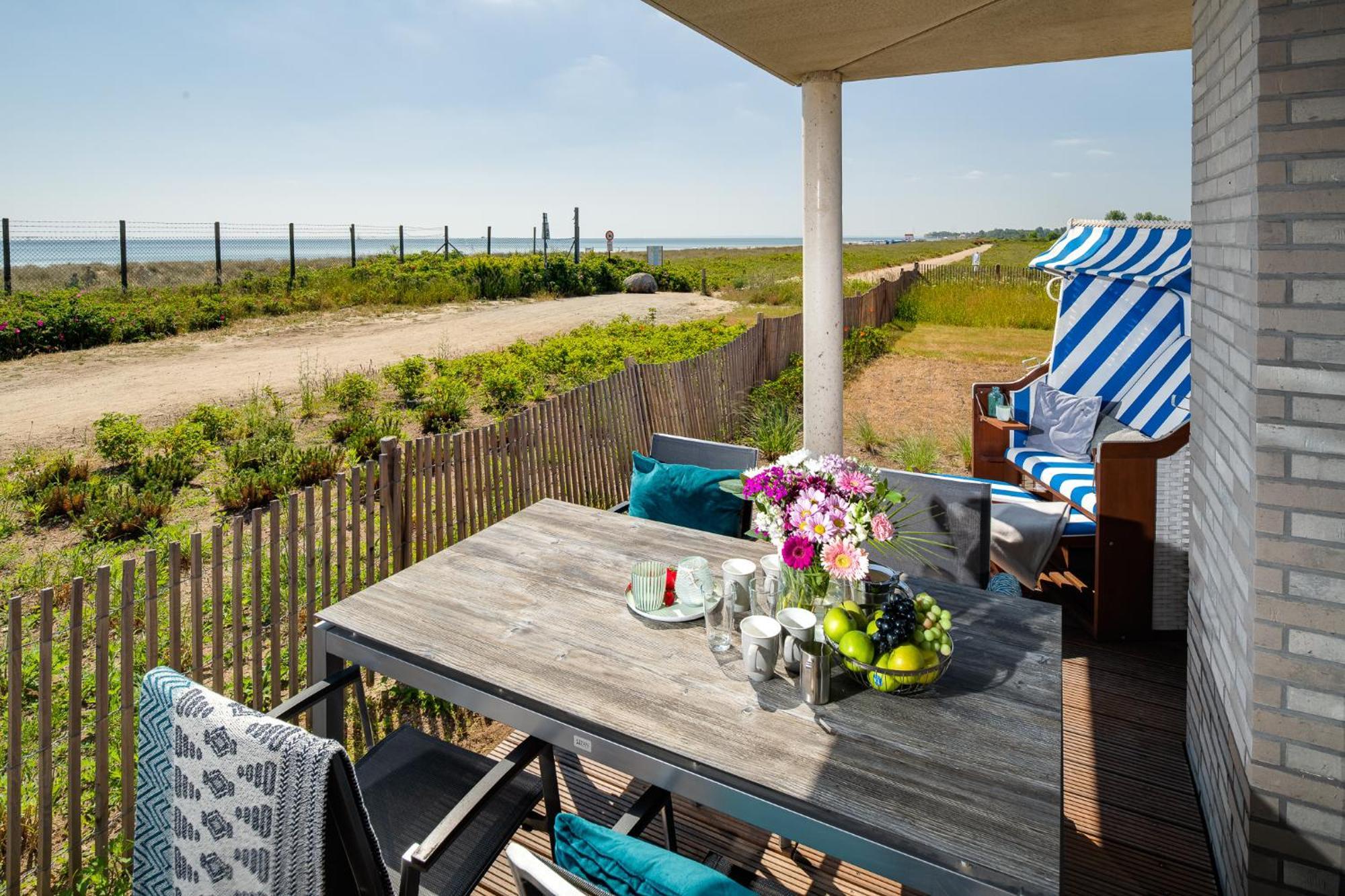 Beachterracefour- Eg, Meerblick, Terrasse, Kamin, Sauna Ольпеніц Екстер'єр фото